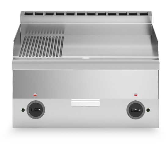 Grillplatte-Elektro, 400 V, 1/3 gerillt / 2/3 glatt, 600x600 mm