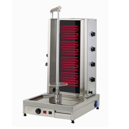 Döner- / Gyrosgrill 80 kg, 400 V, 7,20 kW, Motor unten