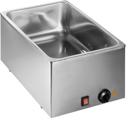 Elektro-Bain-Marie, 1 Kw, Für 1/1 oder 2 x 1/2 oder 3 x 1/3 GN-Behälter, 200 mm Höhe